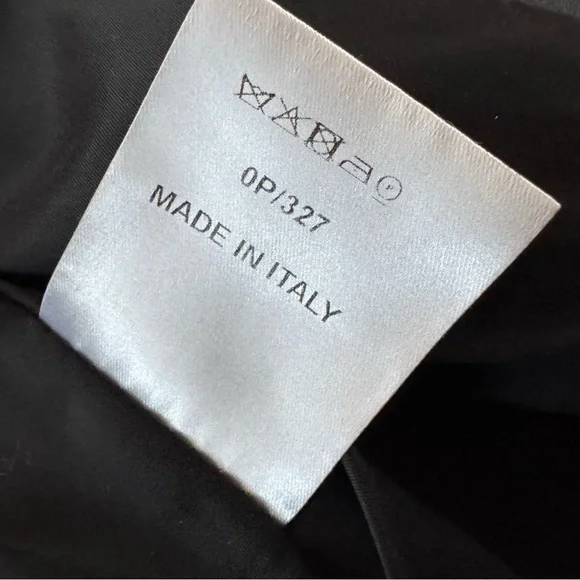 Coperni Charcoal Women's Asymmetrical Fitted Blazer - Picture 9 of 12